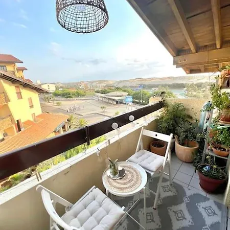 Cozy Beachfront With Balcony And Private Parking * 塞尼奥斯