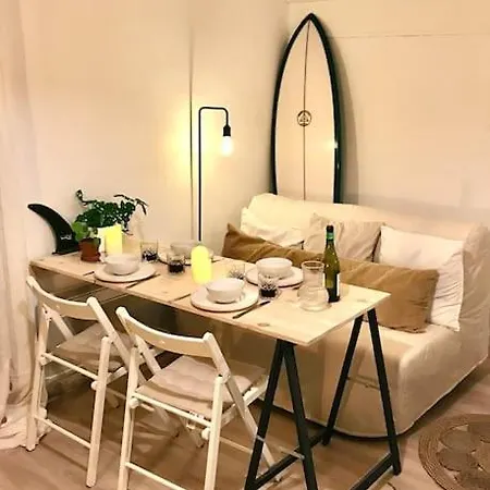 公寓 Cozy Beachfront With Balcony And Private Parking *